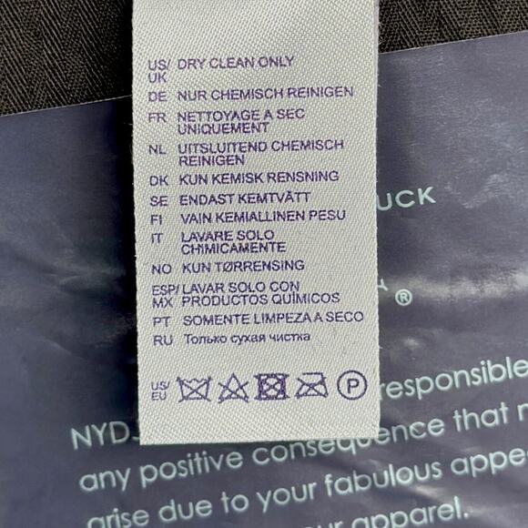 NYDJ Black Geometric Velvet Pattern Art Deco Pants Pull‎ On Womens Size 16 - Picture 8 of 11